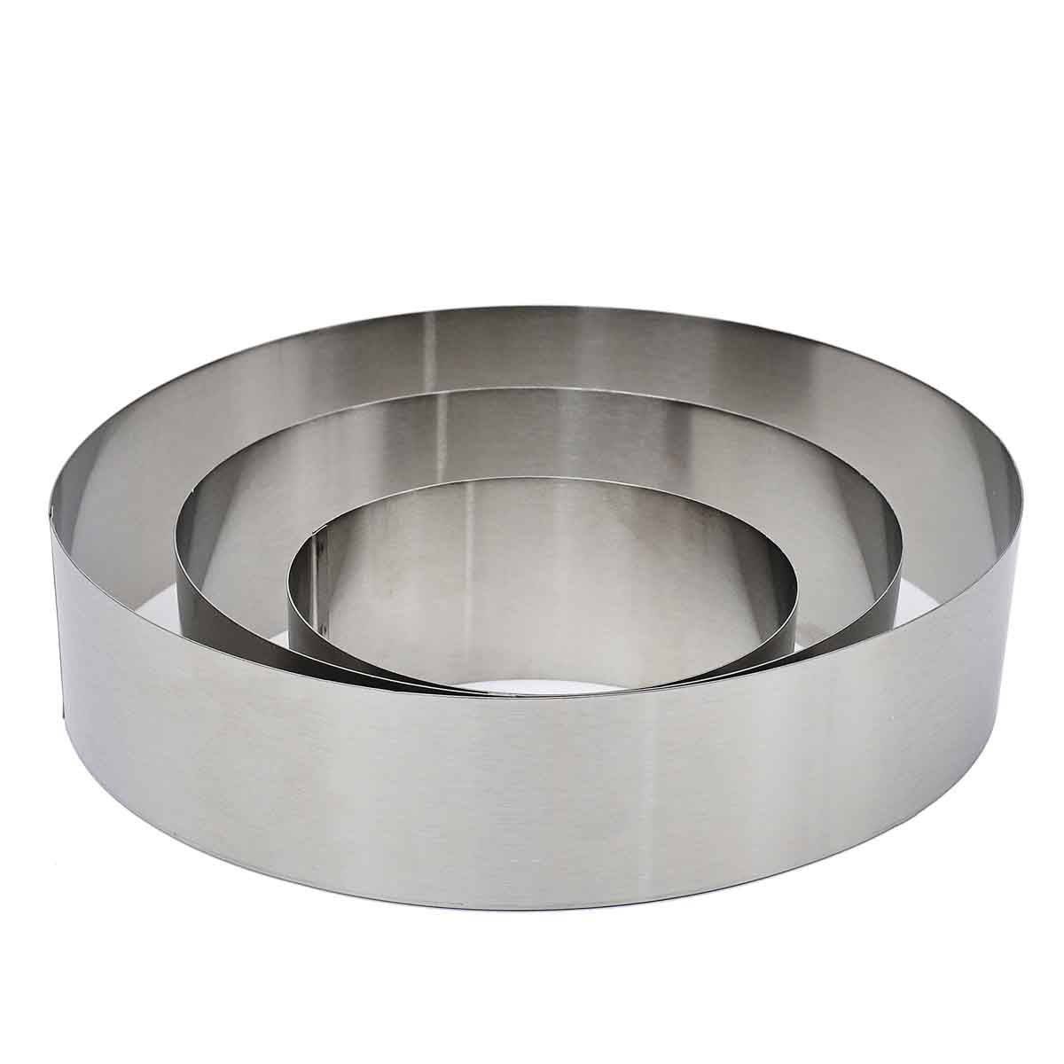 Lot de 3 Cadres à Pâtisserie "Ronds" 20cm Argent - Image 2