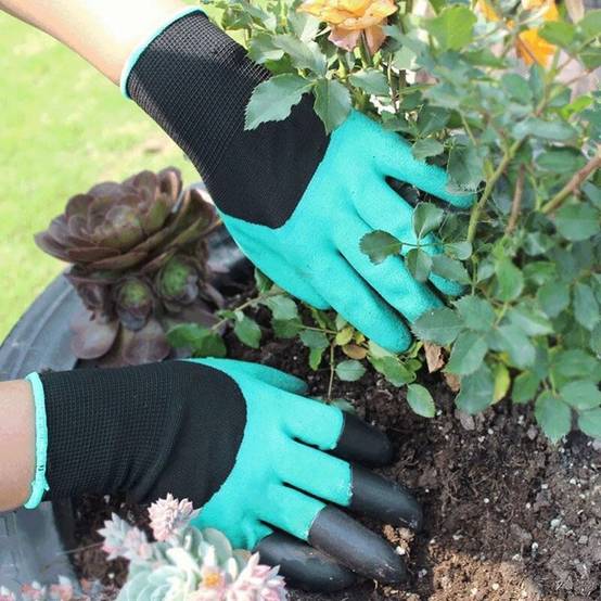 Garden Genie Lot De 2 Paires Gants De Jardinage Avec Griffes - Idéal Pour Creuser Et Planter, Hommes Et Femmes