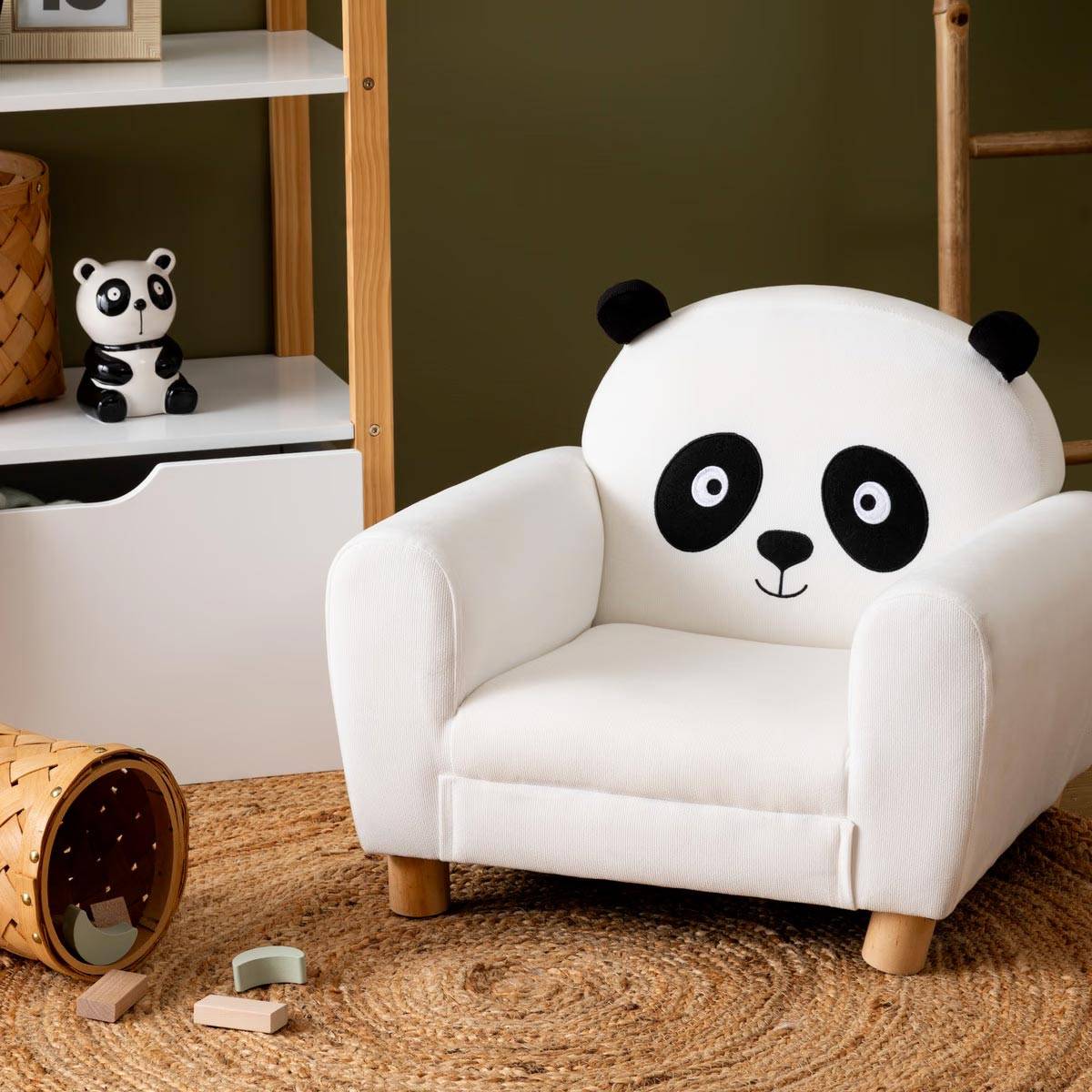 Fauteuil enfant Panda blanc Atmosphera - Image 3