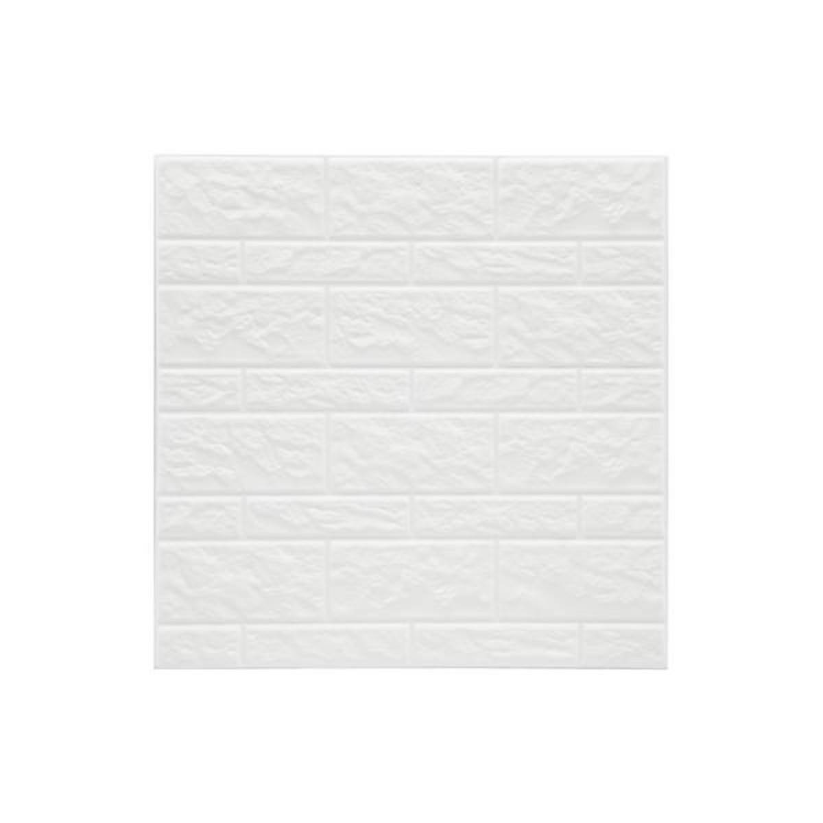 Lot de 2 Stickers Muraux "Pierre" 30x30cm Blanc - Image 2