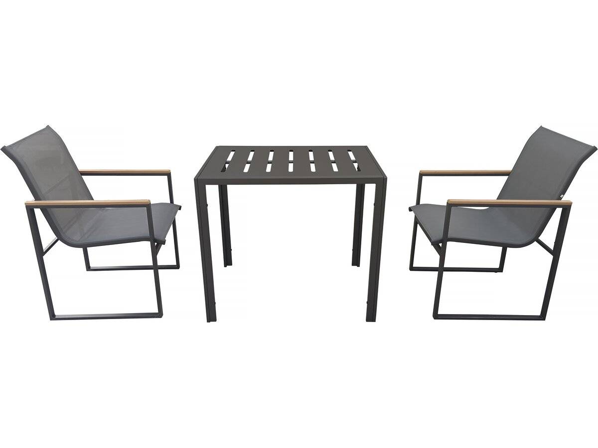 Habitat Et Jardin - Salon De Jardin Balcon "liam" - 2 Places - Marron/gris -habitat Et Jardin - Imagen 1