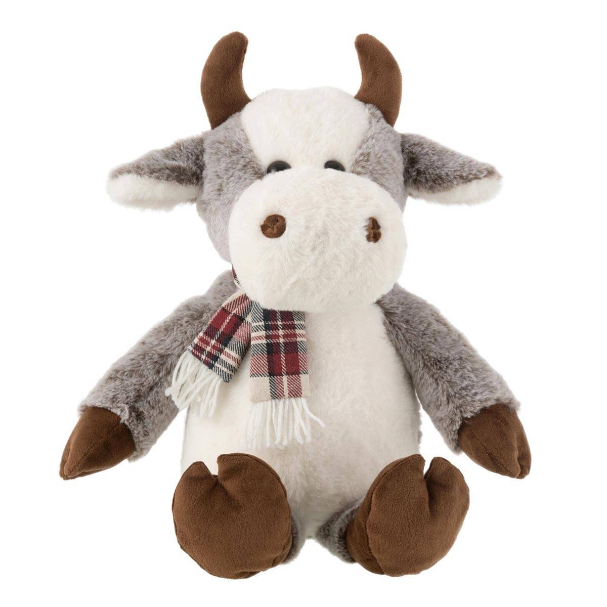 Peluche Vache "Écharpe" 35cm Multicolore - Image 1