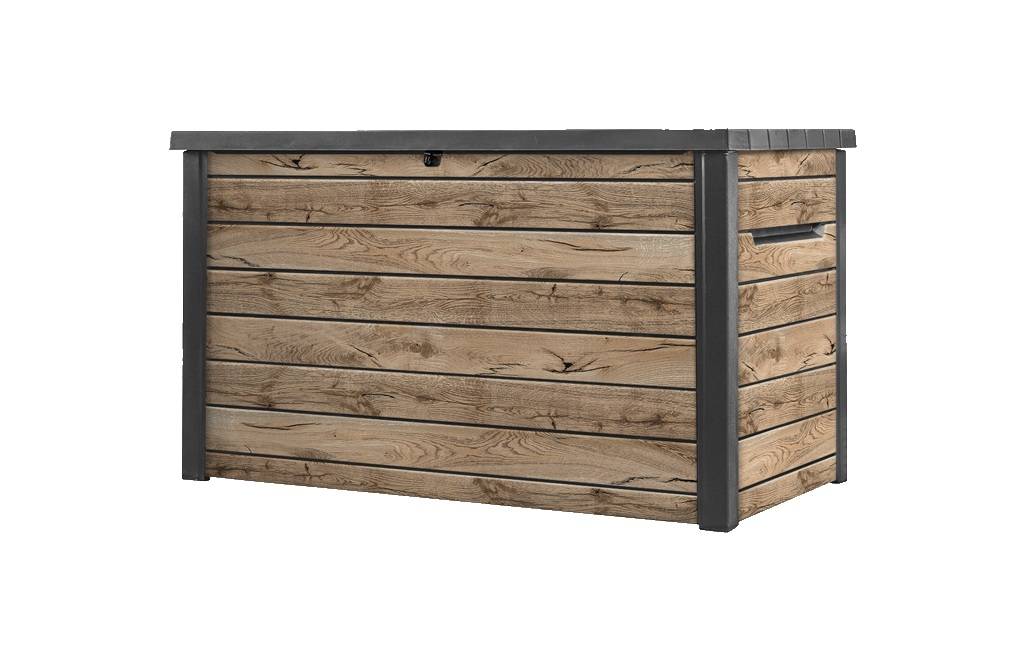 Keter - Coffre de jardin Signature 870L - Aspect bois Douglas - KETER - Imagen 1