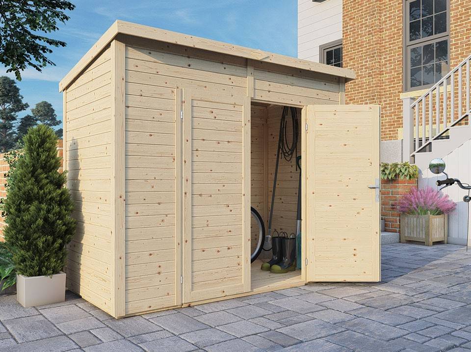 Abri de jardin bois MIDWAY 2 - 244 x 121 cm - Cabane de jardin - Cabanon - Imagen 1