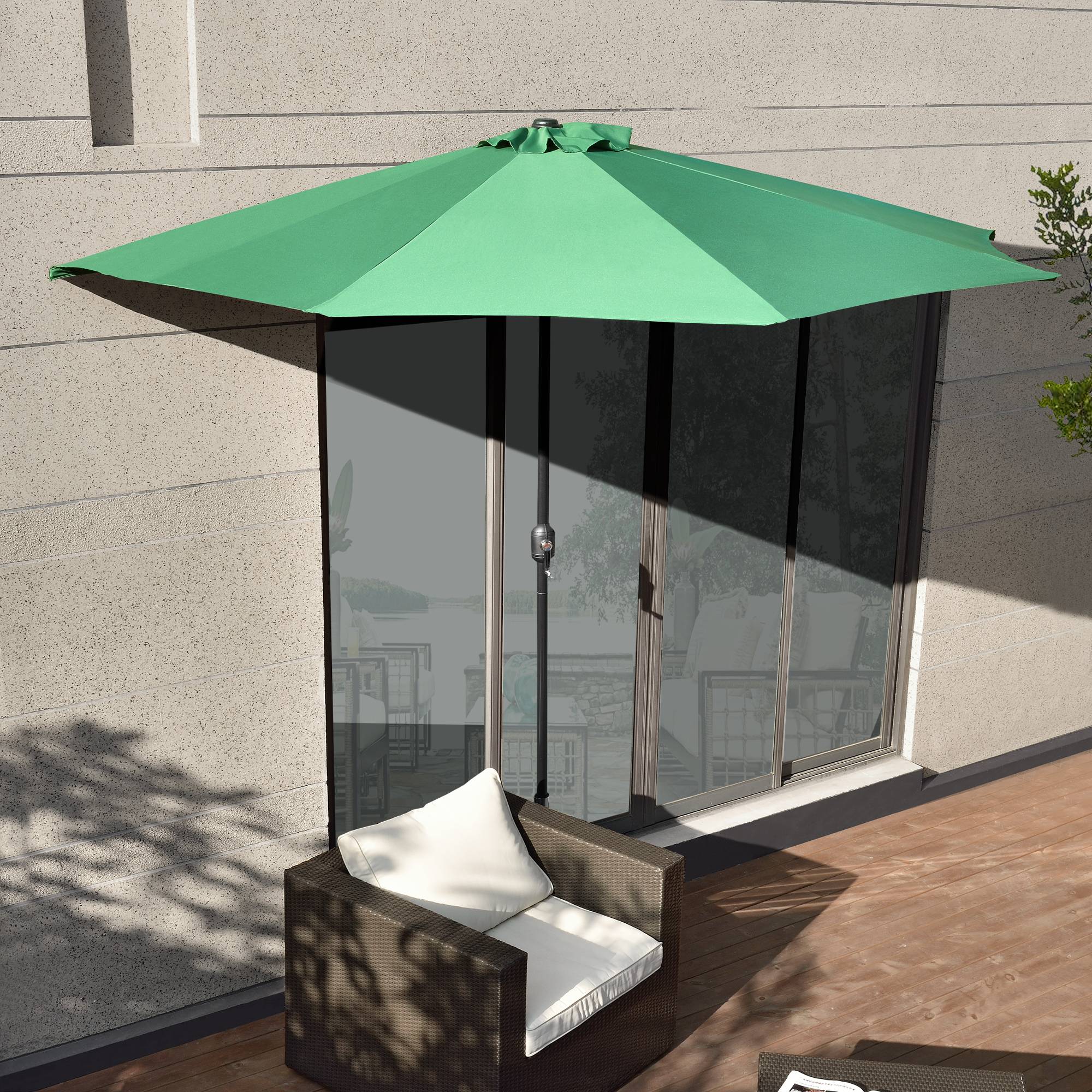 Casa.Pro - Demi-parasol Eger 300 x 150 x 230 cm vert casa.pro - Imagen 2