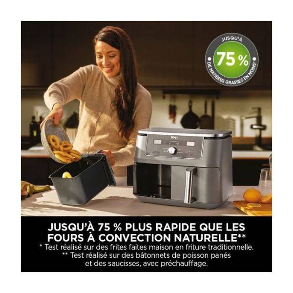Friteuse Electrique sans huile NINJA - Foodi MAX DualZone - 9,5L - DZ400EU - Image 5
