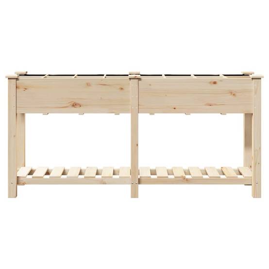 Cache-pot, Pot De Fleurs avec étagère Beige 161.5 x 45 x 76.5 cm g367 - Image 5