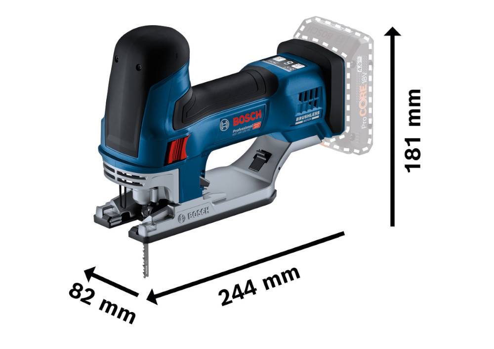Bosch Professional - Scie sauteuse 18V GST 18V-155 SC (sans batterie ni chargeur) en coffret L-BOXX - BOSCH - 06015B0000 - Imagen 3
