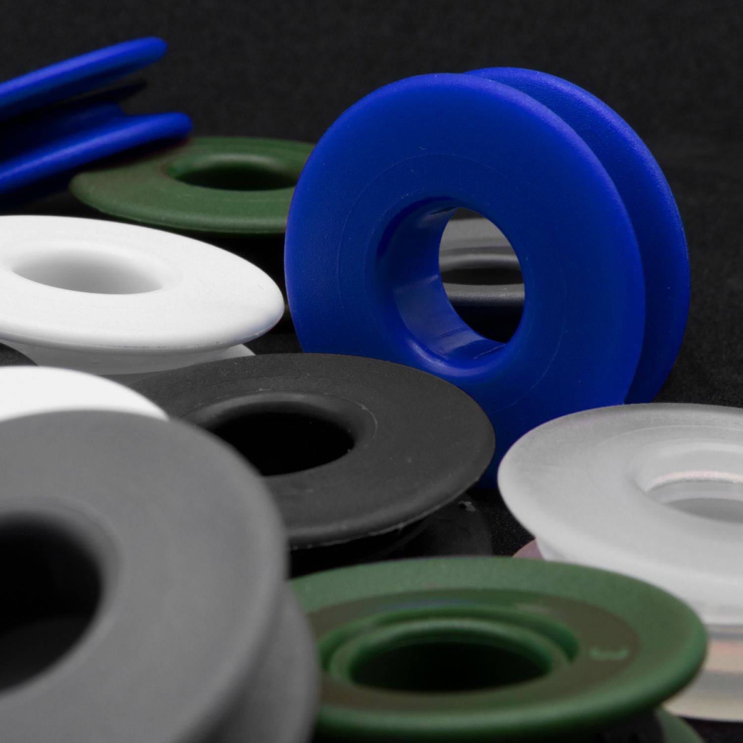 Linxor - Lot de 100 oeillets à clipser pour bâche à bulles ou autres types de bâches  - Bleu - Linxor - Imagen 6