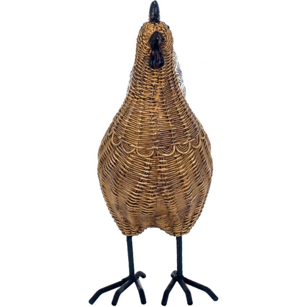 Origen - Coq décoratif en résine et résine tressée - Imagen 2