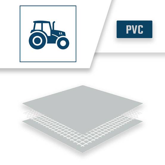 Bâche Agricole 3,8x4 m SP400AG - Garantie 5 ans - Bâche Armée Transparente étanche - Anti-UV - Made in France TECPLAST - Imagen 4