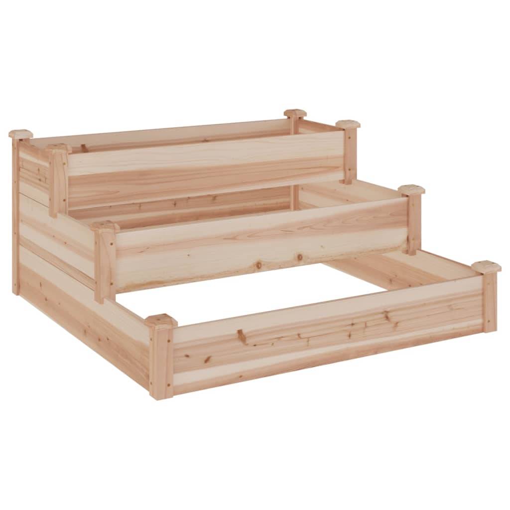 ComfortXL - Carré potager à étages en bois de sapin pour cultures variées 120x120x56 cm – ComfortXL Outdoor Living - Image 2
