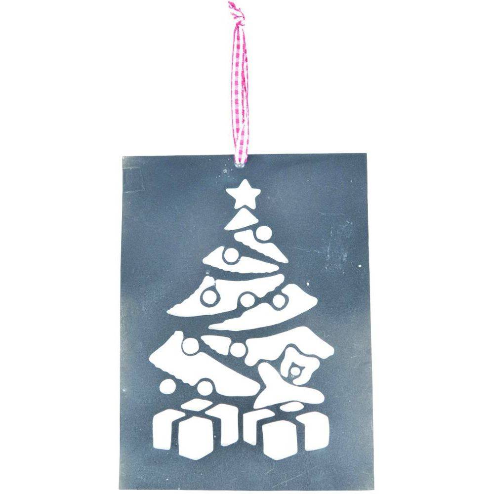 Lifestyle Home Collection - Plaque à suspendre Noël en métal (Lot de 2) - Imagen 3