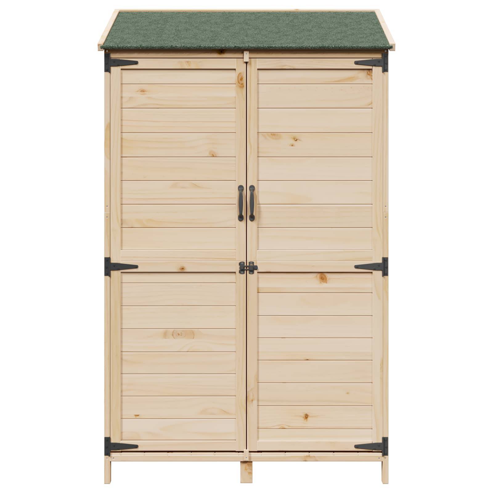 PANGIVO - Abri de jardin bois de sapin naturel 106.5 x 56 x 176 cm - PANGIVO - Image 4