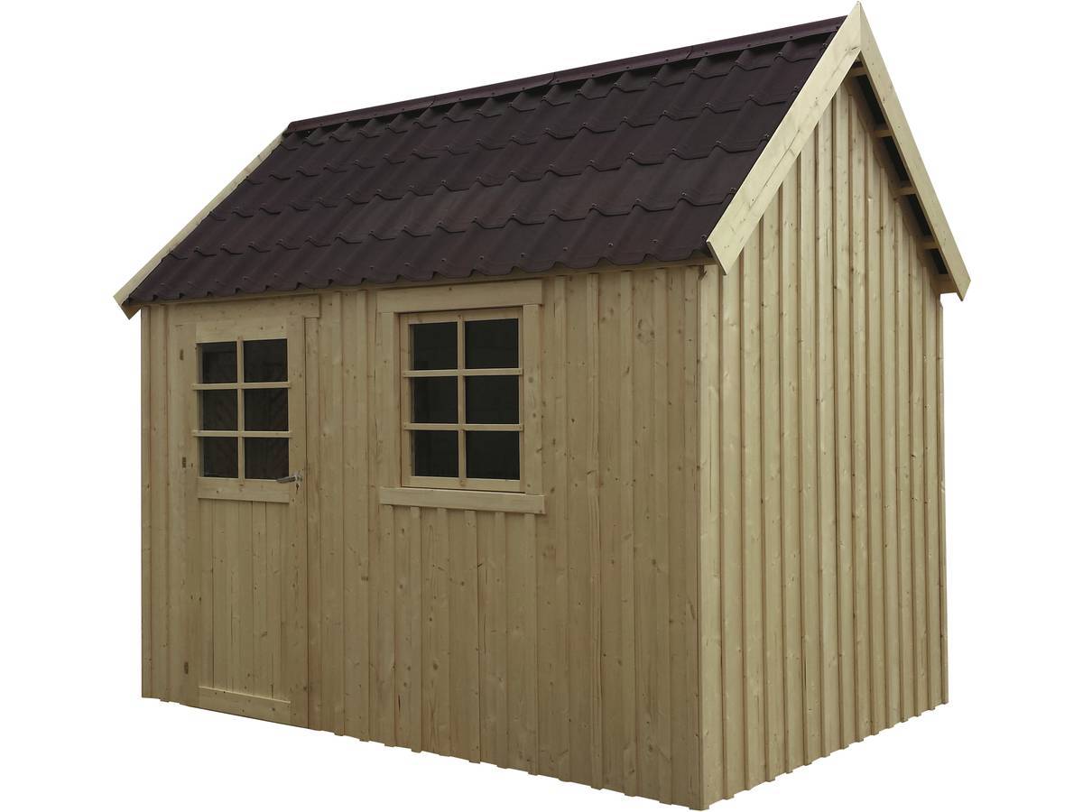 Abri Jardin Bois "oleron" - 7.72 M - 3.07 X 2.09 X 2.94 M - 16 Mm -solid - Imagen 1