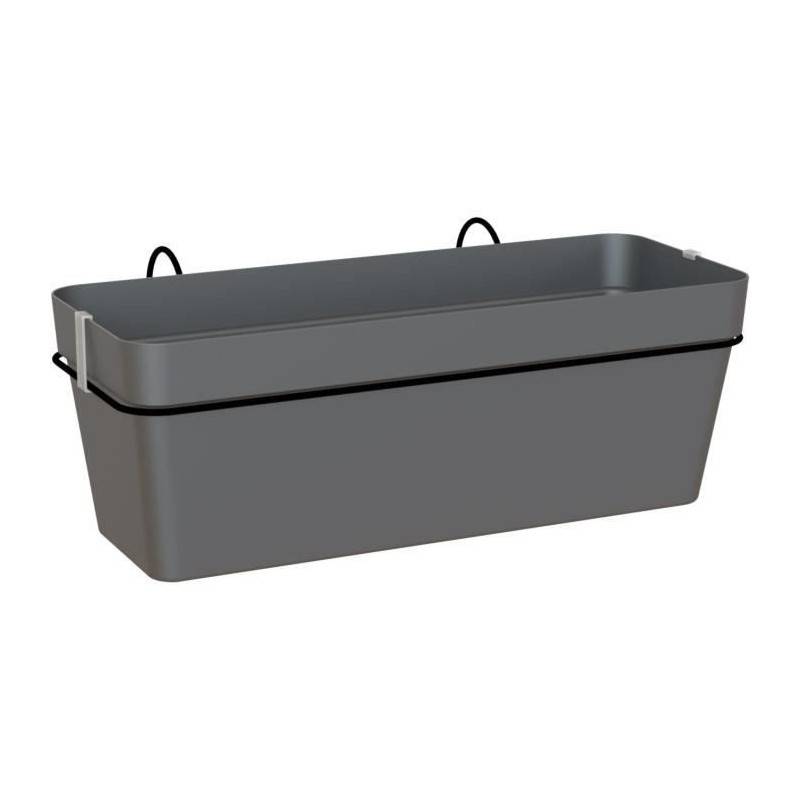 Artevasi - Artevasi - Kit Balcon Jardiniere Capri Re 50cm V2 Anthracite 50,2 X 28,5 X H20 Cm - 1,45l - Imagen 1