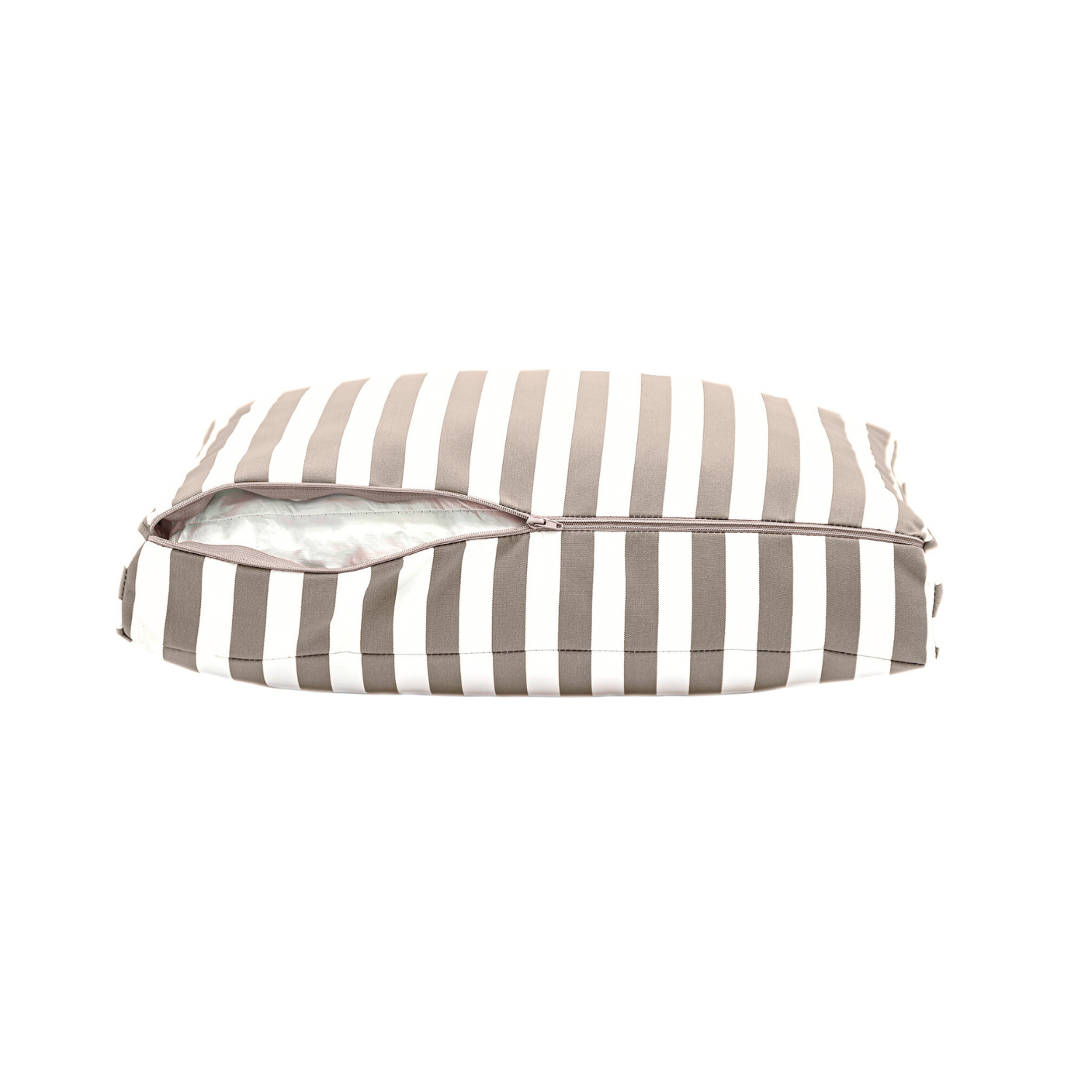 Coussins pour salon de jardin déhoussable 50x50cm Rayure beige - Déco arts - Image 7