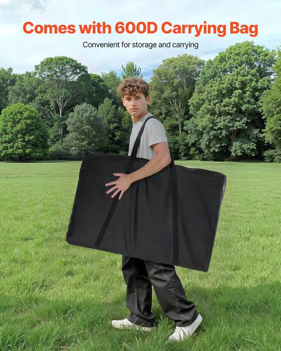 VEVOR Jeu cornhole 92x60cm, MDF, 8 sacs, étui transport, intérieur/extérieur, jardin, plage. - Image 4