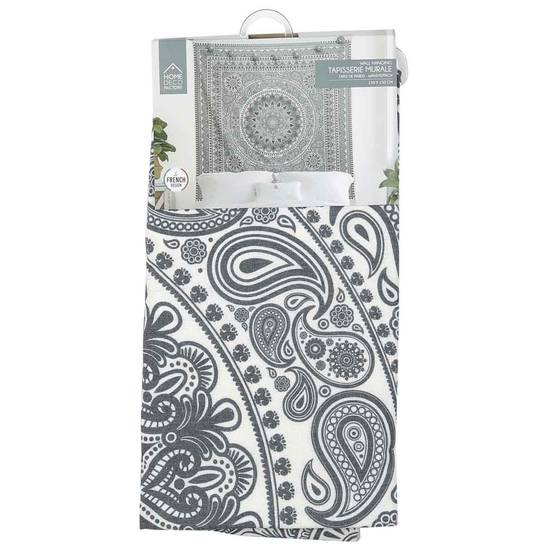 The Home Deco Factory - Tapisserie Murale Déco "Mandala" 150cm Gris - Image 4