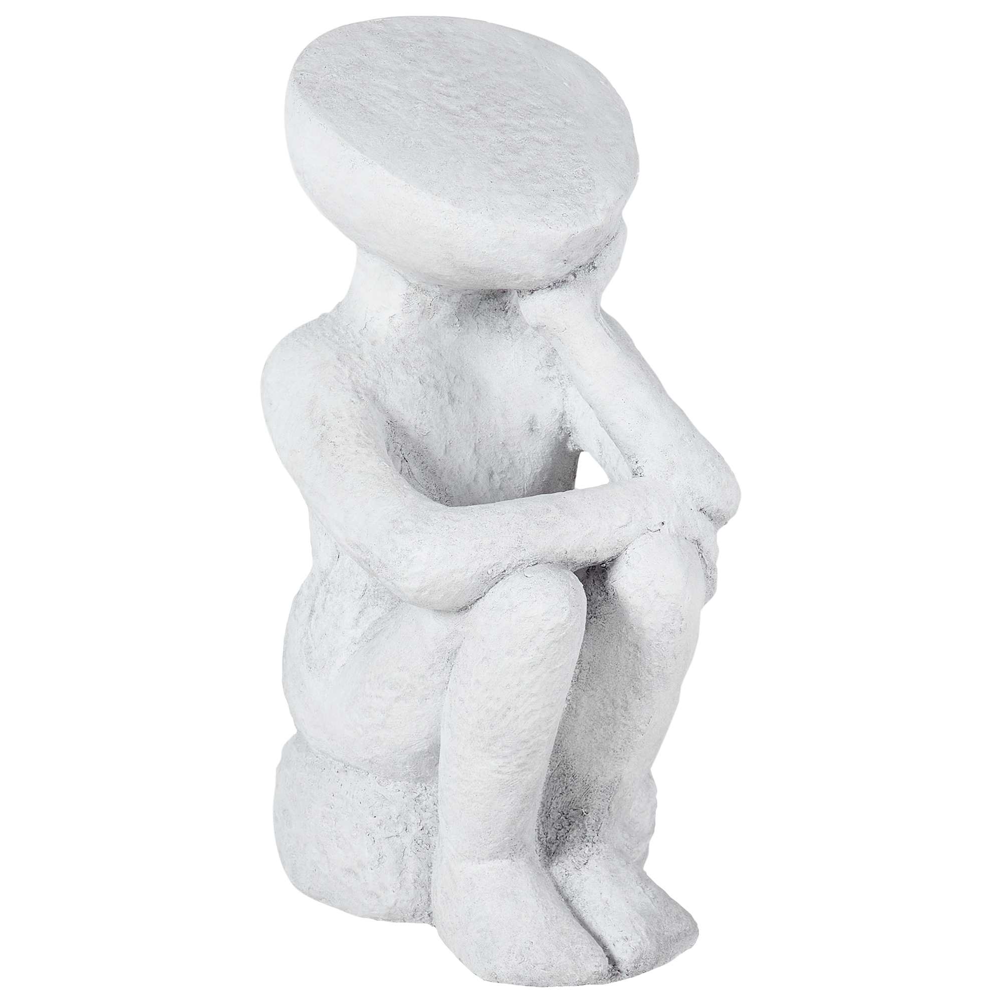 Statue de jardin Fibre d'argile Gris FRIA - Beliani