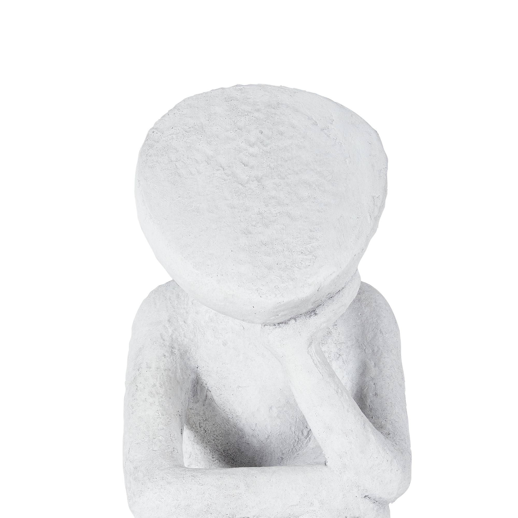 Statue de jardin Fibre d'argile Gris FRIA - Beliani - Image 6