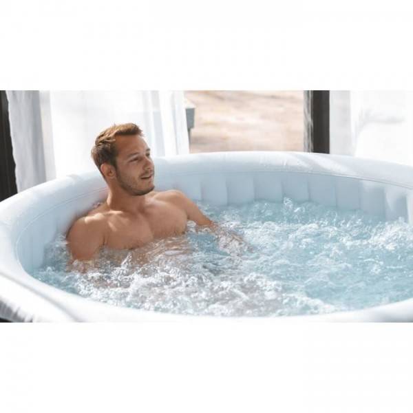 SUNSPA - Spa gonflable SUNSPA - AS04 - 185 x 65 cm - 4 places - Rond (Livé avec filtre, cadenas, tapis de sol et couverture) - Image 3