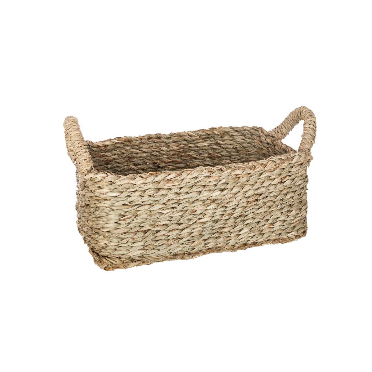 Atmosphera - Set de 3 paniers rectangulaires roseau L29/37/43cm - Atmosphera Créateur d'intérieur - Imagen 2