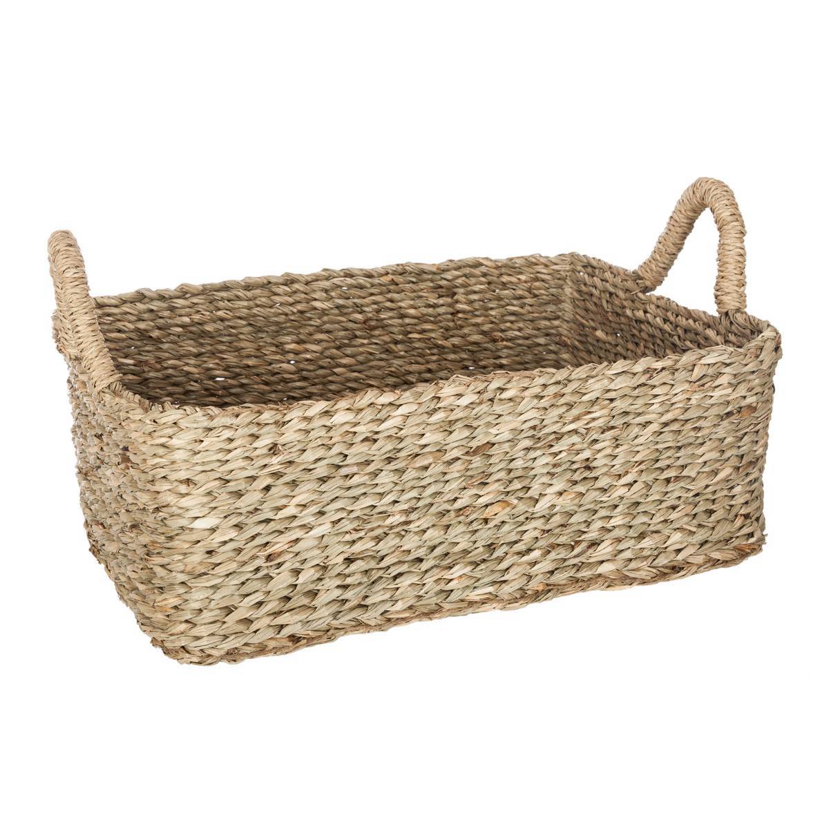 Atmosphera - Set de 3 paniers rectangulaires roseau L29/37/43cm - Atmosphera Créateur d'intérieur - Image 4