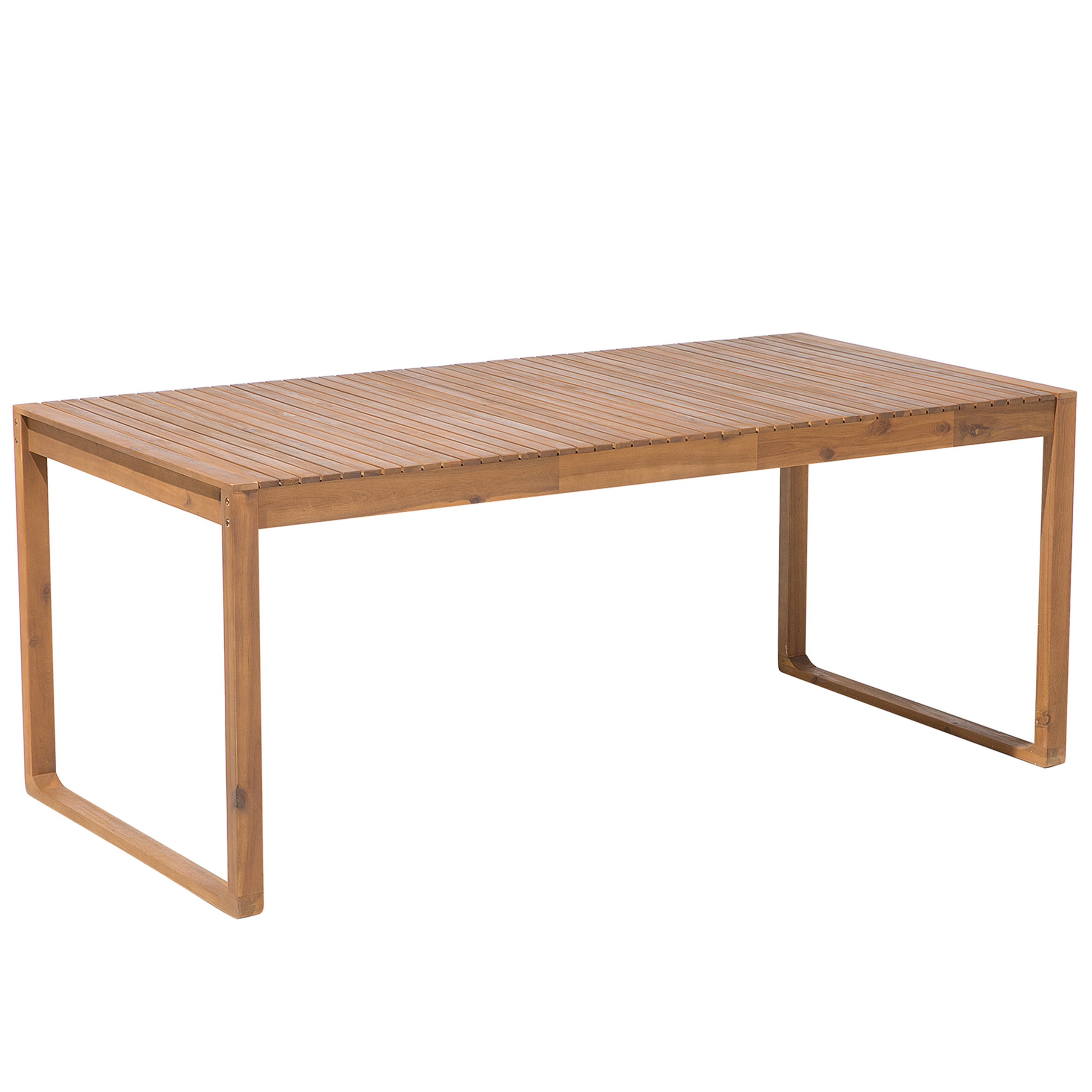 Beliani - Ensemble de Jardin composé d'une Table 180 x 90 cm et de 6 Chaises en Bois d'Accacia avec Table à Roulette Beliani - Imagen 4