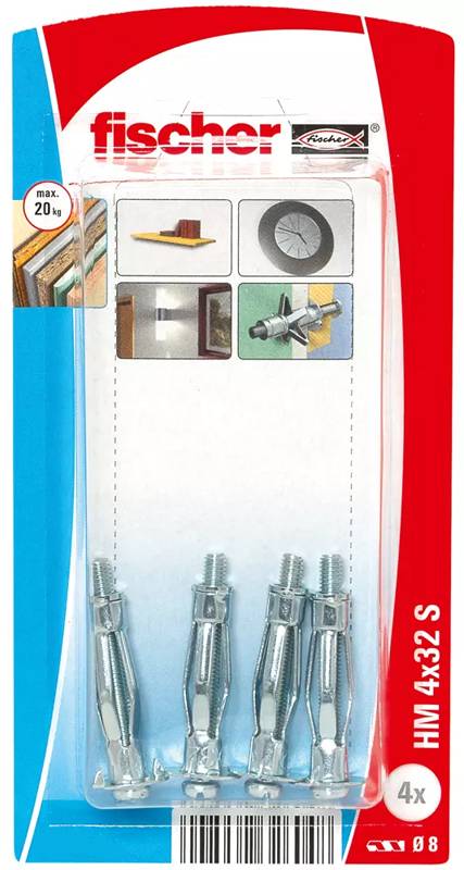 Fischer - Chevilles métalliques HM avec vis - FISCHER - 26263