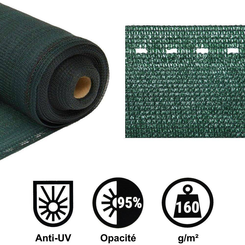 Gt Garden - Brise vue vert, 160 g/m² - 2 x 25 mètres - GT GARDEN - Imagen 3