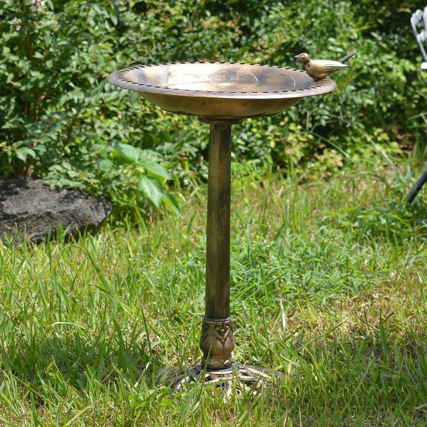 Baignoire pour oiseaux avec fontaine solaire - Image 4