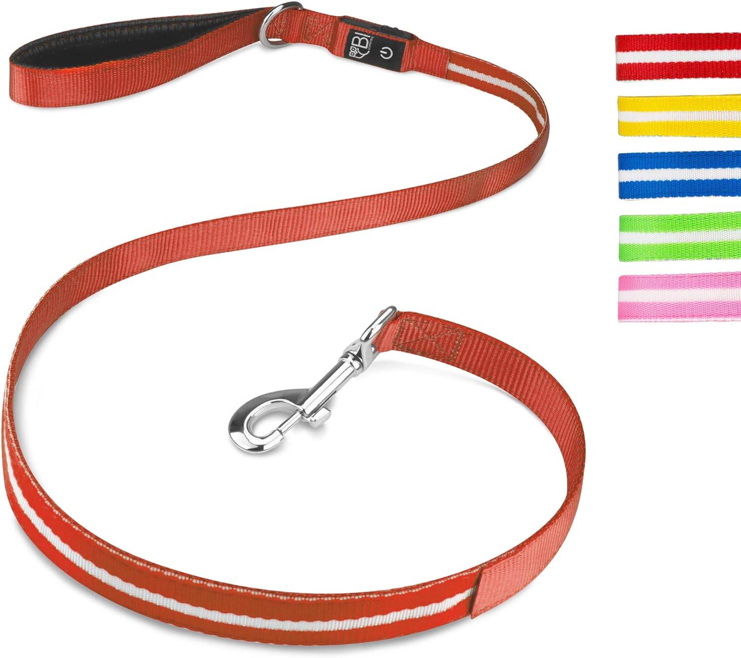 Bi International - Laisse pour chien [L'original] 1,2 m LED lumineux (Rouge) - BI International - Imagen 1