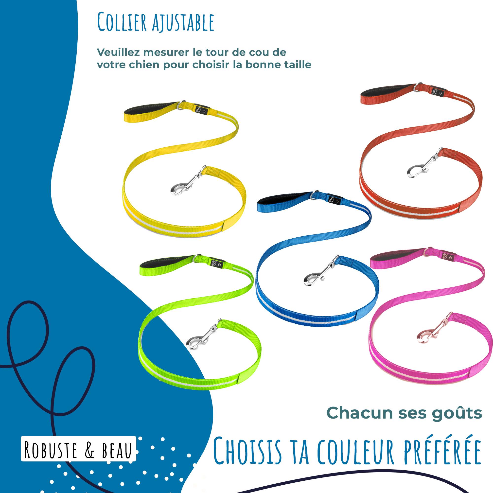 Bi International - Laisse pour chien [L'original] 1,2 m LED lumineux (Rouge) - BI International - Imagen 4