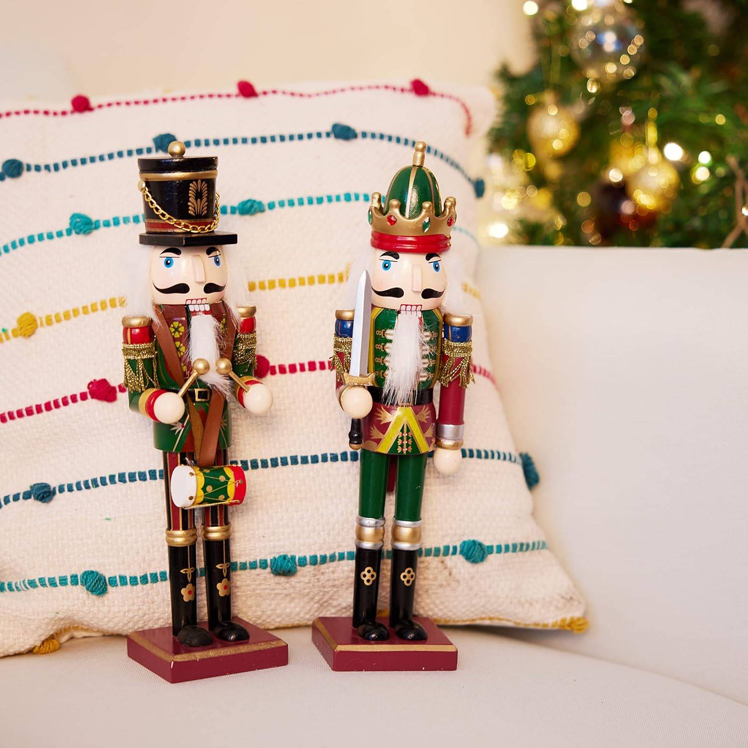 Grand casse-noisette en bois avec support, 30 cm - Bois de haute qualité - Décoration de Noël traditionnelle - Image 5