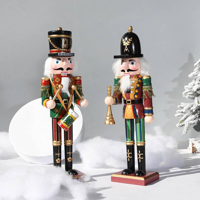 Grand casse-noisette en bois avec support, 30 cm - Bois de haute qualité - Décoration de Noël traditionnelle - Image 3