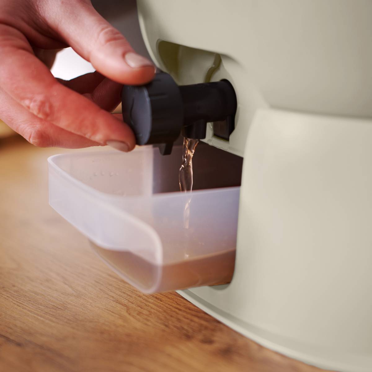 Lot de 2 composteurs Bokashi  Essential  15,3L+1kg de Brain+1 base-Crème - Image 5