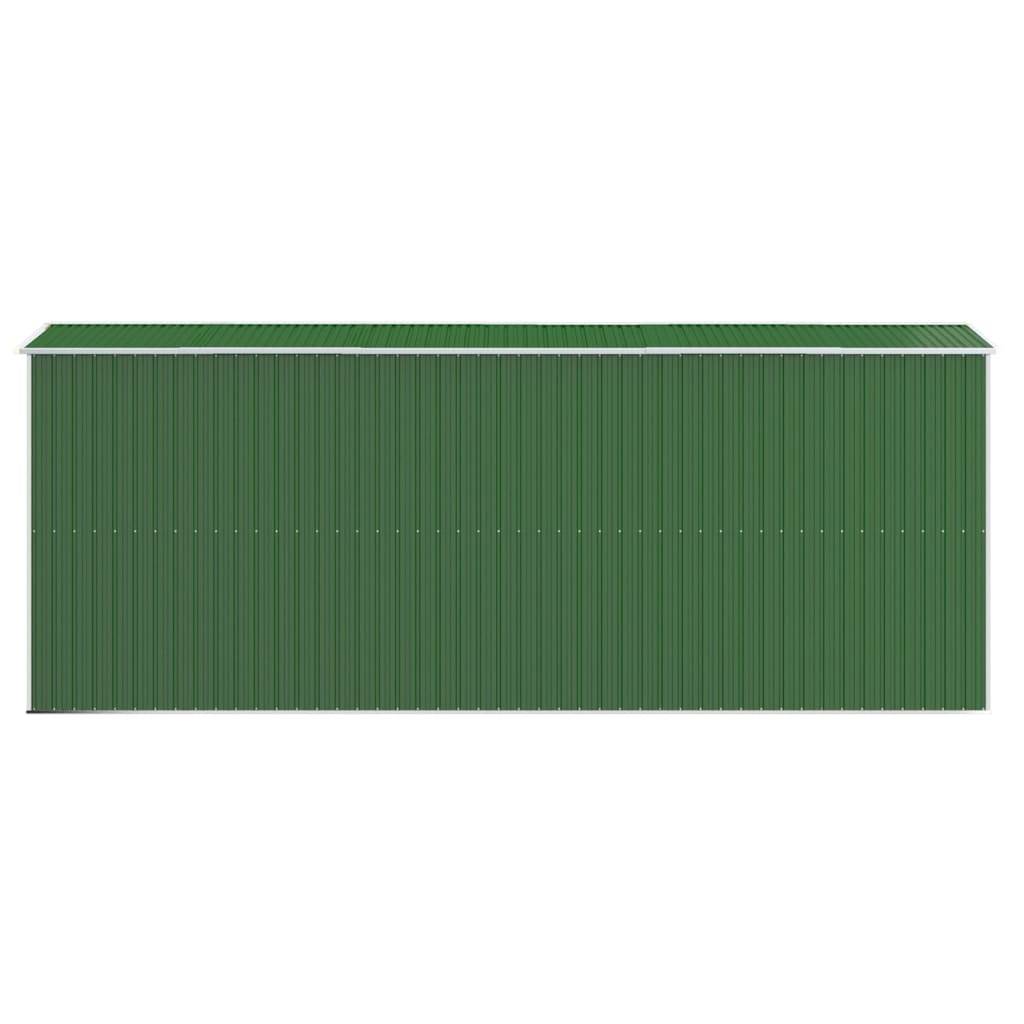 PANGIVO - Abri de jardin avec double porte coulissante - Acier galvanisé - Vert 192x523x223 cm - Surface au sol 10,04m² - PANGIVO - Image 6