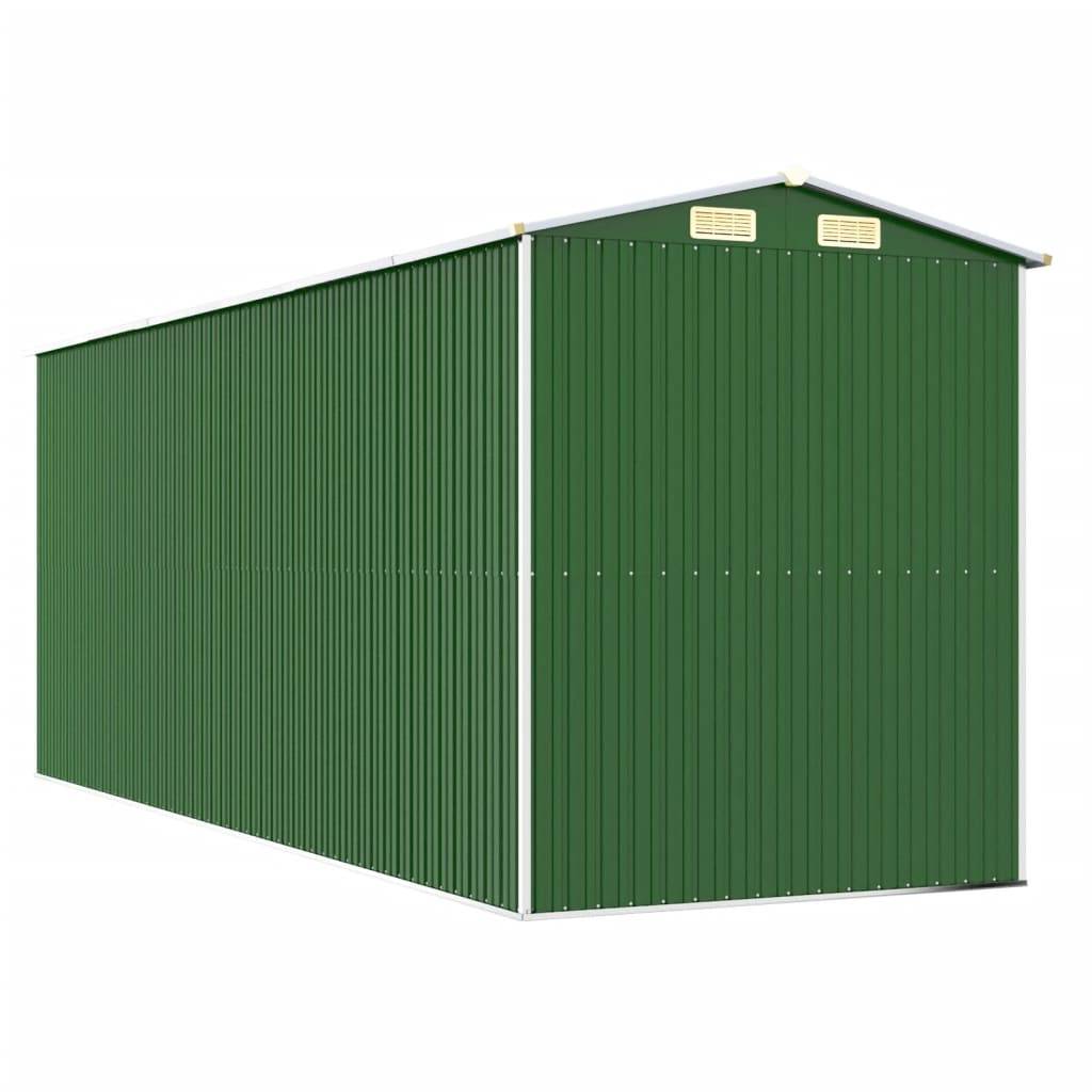 PANGIVO - Abri de jardin avec double porte coulissante - Acier galvanisé - Vert 192x523x223 cm - Surface au sol 10,04m² - PANGIVO - Image 5