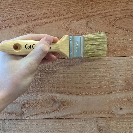 Pinceau en bois pour huile de lin - Cot Cot House