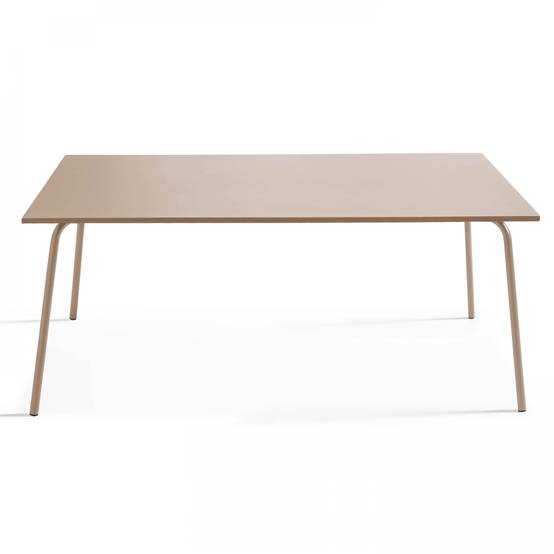 Oviala - Ensemble table de jardin et 8 chaises bistrot en acier taupe Honfleur - Oviala - Imagen 2