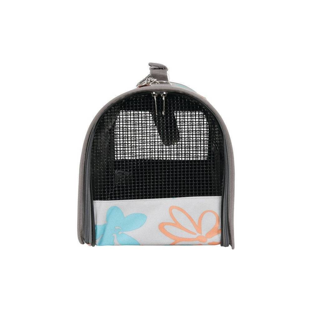 Panier de transport Flower, taille M, couleur gris, pour chat ou chien. max 6 kg - Image 3