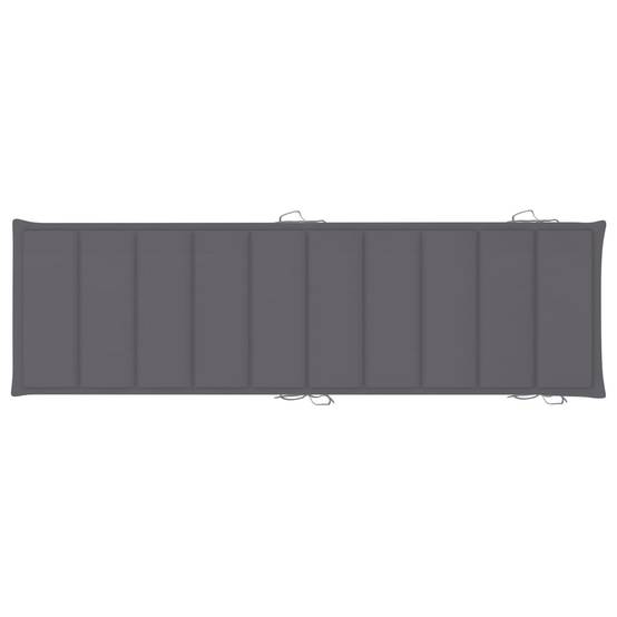 Helloshop26 - Lot de 2 transats chaise longue bain de soleil lit de jardin terrasse meuble d'extérieur avec coussins bois d'acacia solide - Imagen 9