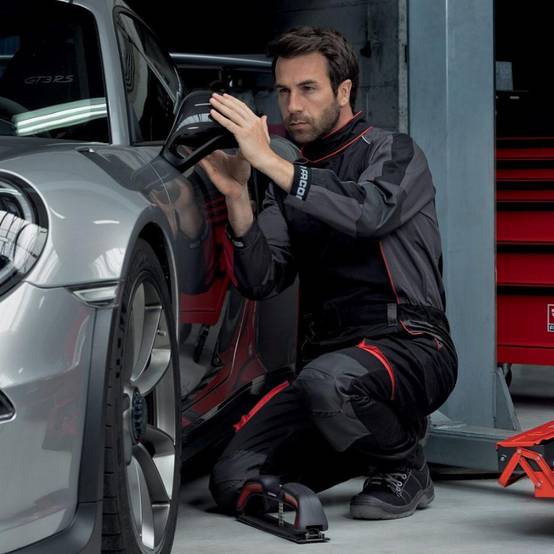 Combinaison de travail simple zip FACOM Racer Noir/Gris/Rouge Taille L - FXWW4010E-L - Image 3