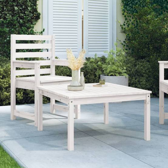 Table bois composite Hilversum Naturel 82,5 X 82,5 X 45 cm - P87209N - Image 1