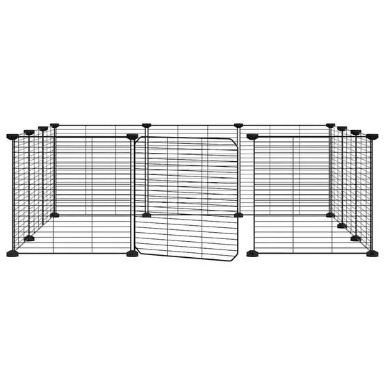 Grand enclos 12 panneaux acier avec porte pour rongeurs maille fine – ComfortXL Outdoor Living - Image 2
