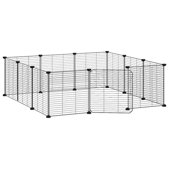Grand enclos 12 panneaux acier avec porte pour rongeurs maille fine – ComfortXL Outdoor Living - Image 4