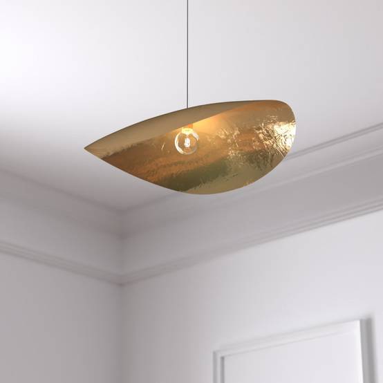 Suspension métal D56 cm doré Arlo Atmosphera - Image 2