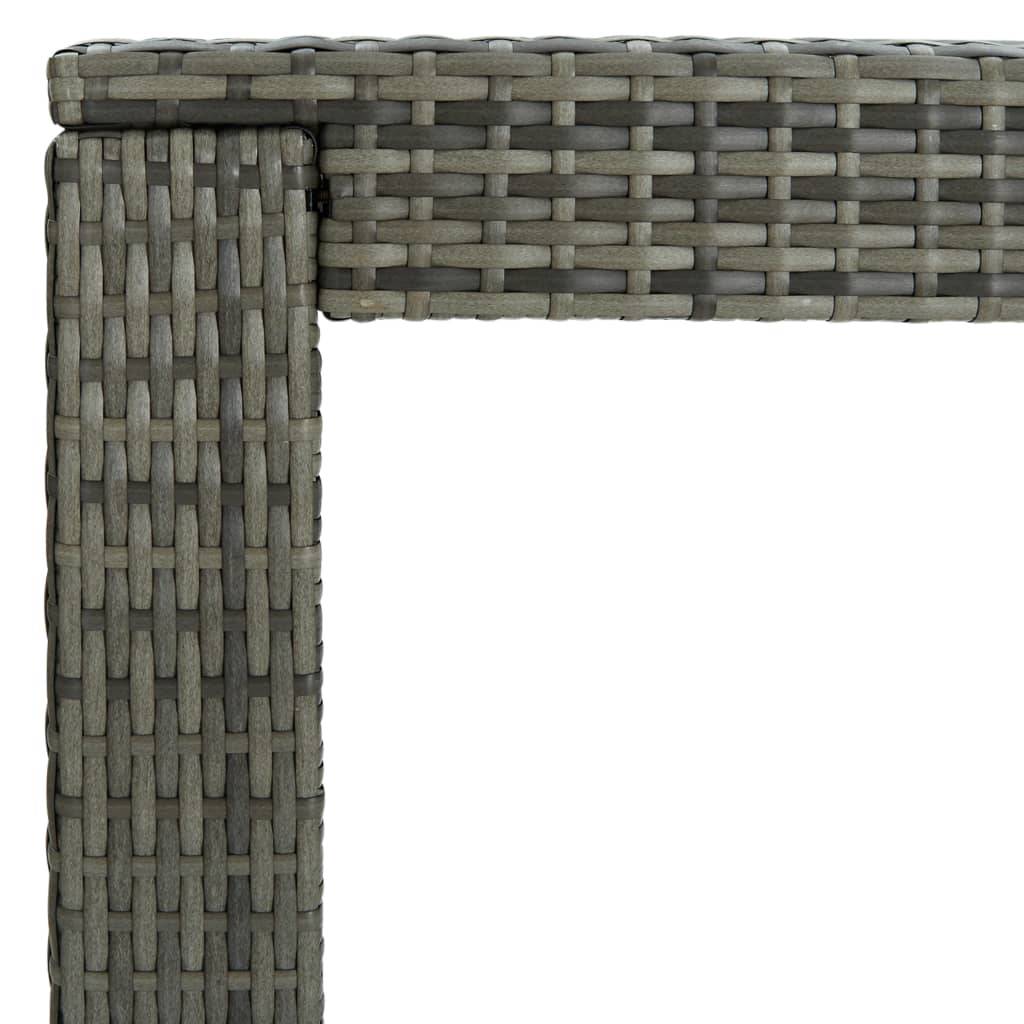 Vidaxl - Ensemble de bar de jardin 9 pcs et coussins Résine tressée Gris vidaXL 3064791 - Imagen 5
