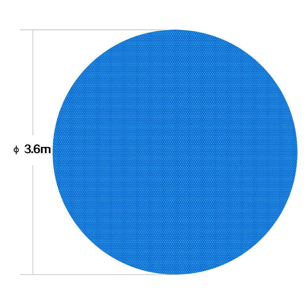 Helloshop26 - Bâche à bulles ronde 3,6 m couverture de piscine solaire chauffage bassin bleu - Imagen 1